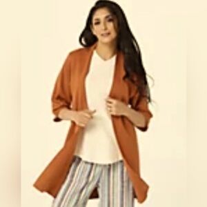 Denim & Co. Naturals Open Front Long Cardigan